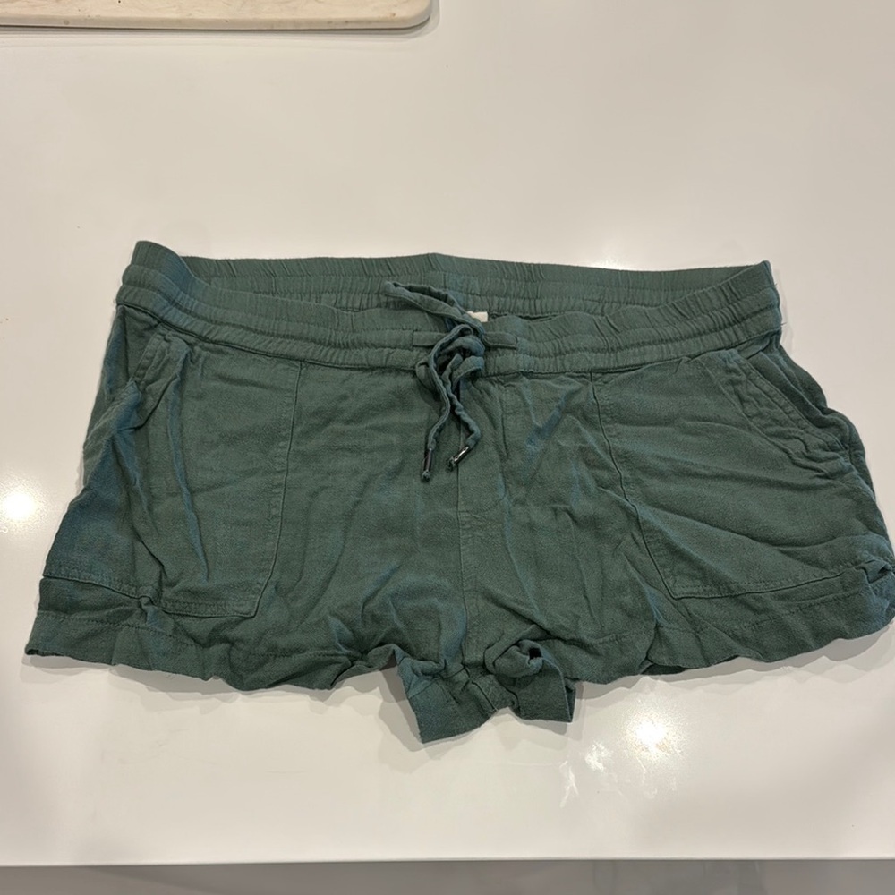 Green Women's Casual Shorts